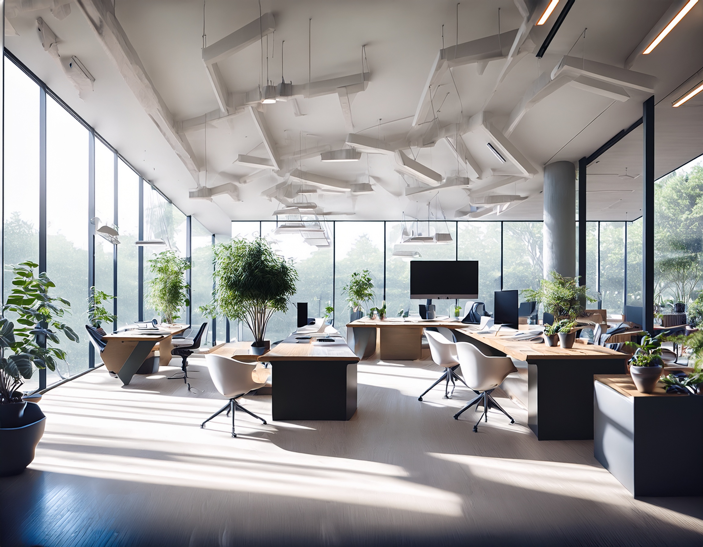 Elegante Büroeinrichtung einer Steuerkanzlei in Frankfurt am Main